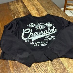 Women’s Chevy crop sweatshirt. Never worn. Size Large.